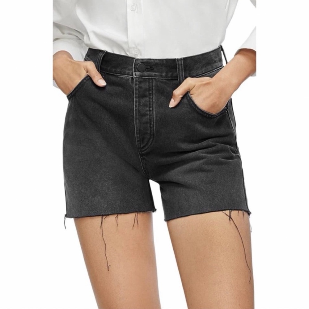 Anine Bing Charcoal Jean Shorts